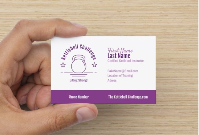 Vistaprint personal training business card sample card