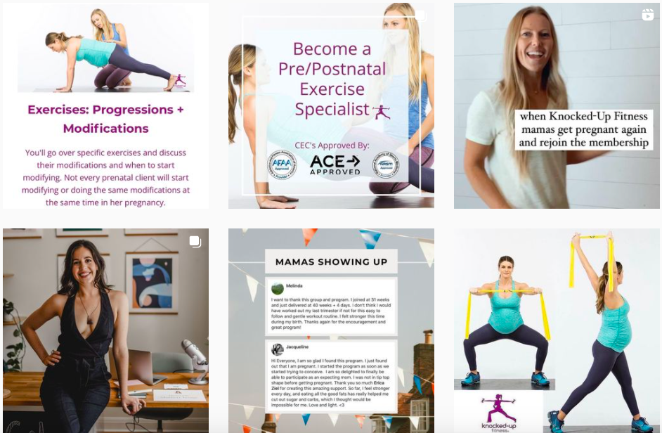 prenatal samples of personal trainer specialities image