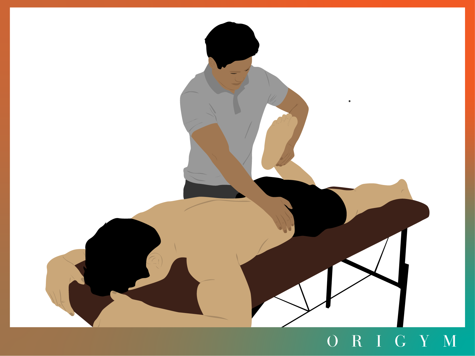 irish sports massage therapist job description graphic