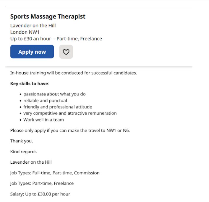 sports massage therapist job description image 2