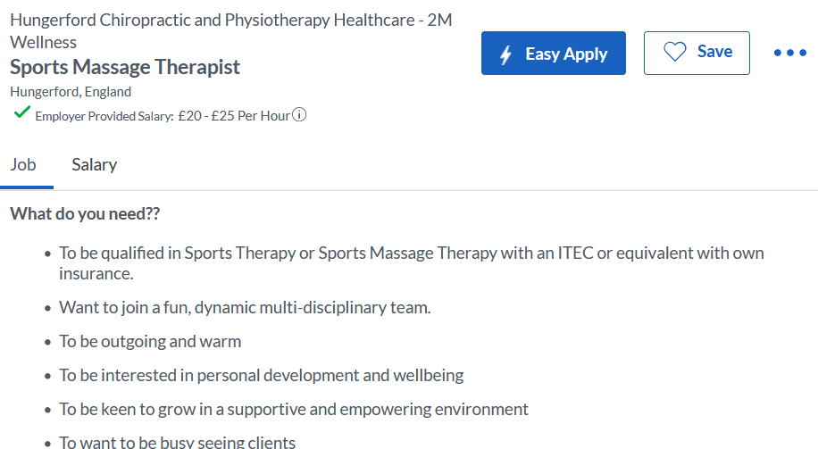skills sports massage therapist job description image