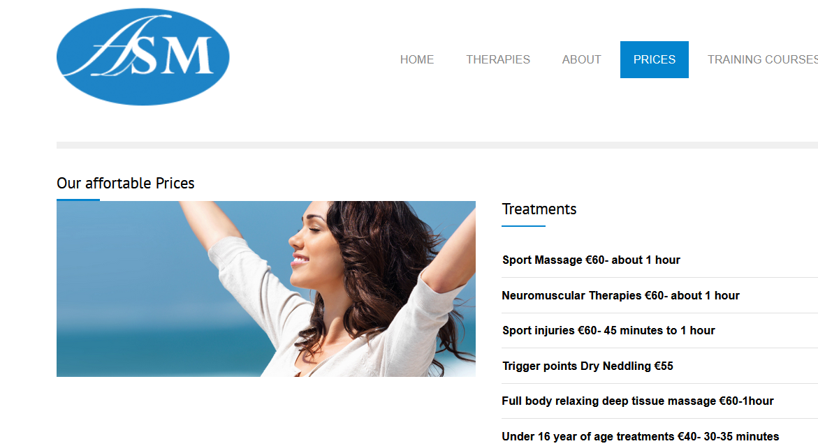 TEAM sports massage therapist job description image
