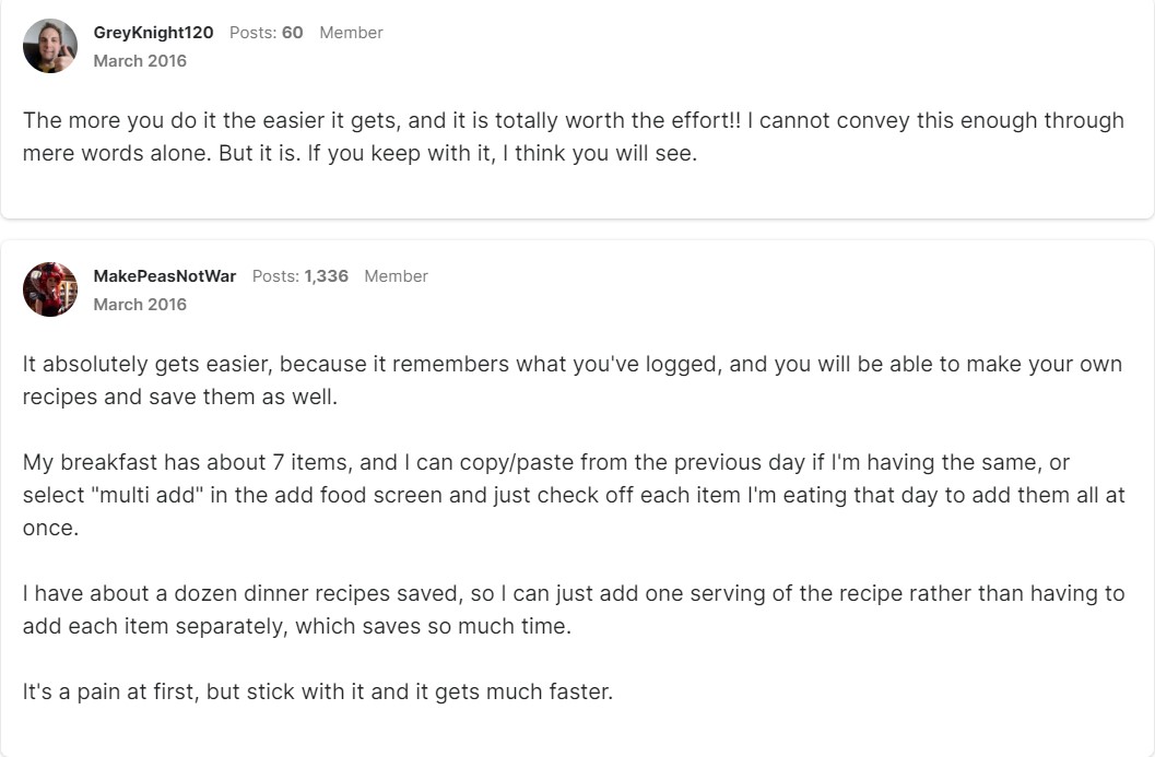 download personal trainer food into myfitnesspal forum