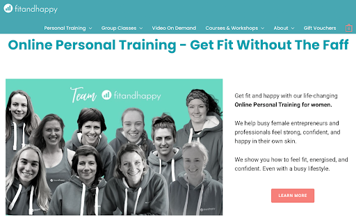 online personal trainer branding