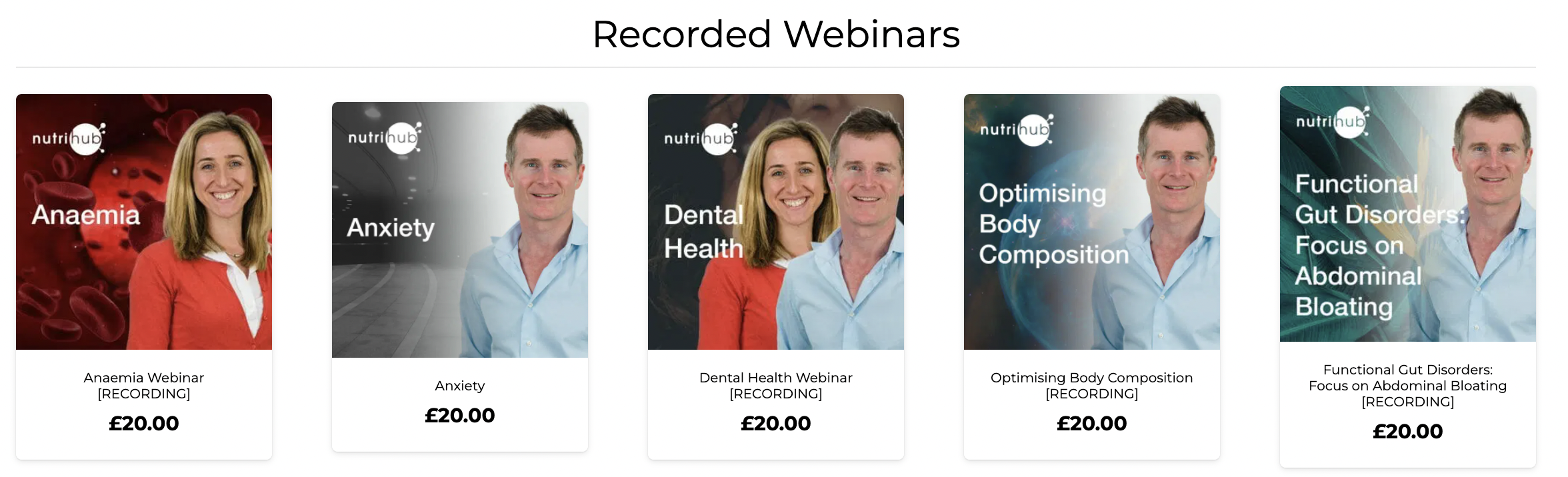 Nutrihub webinars for passive nutritionist income