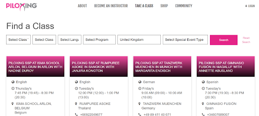 Become a piloxing instructor by finding classes
