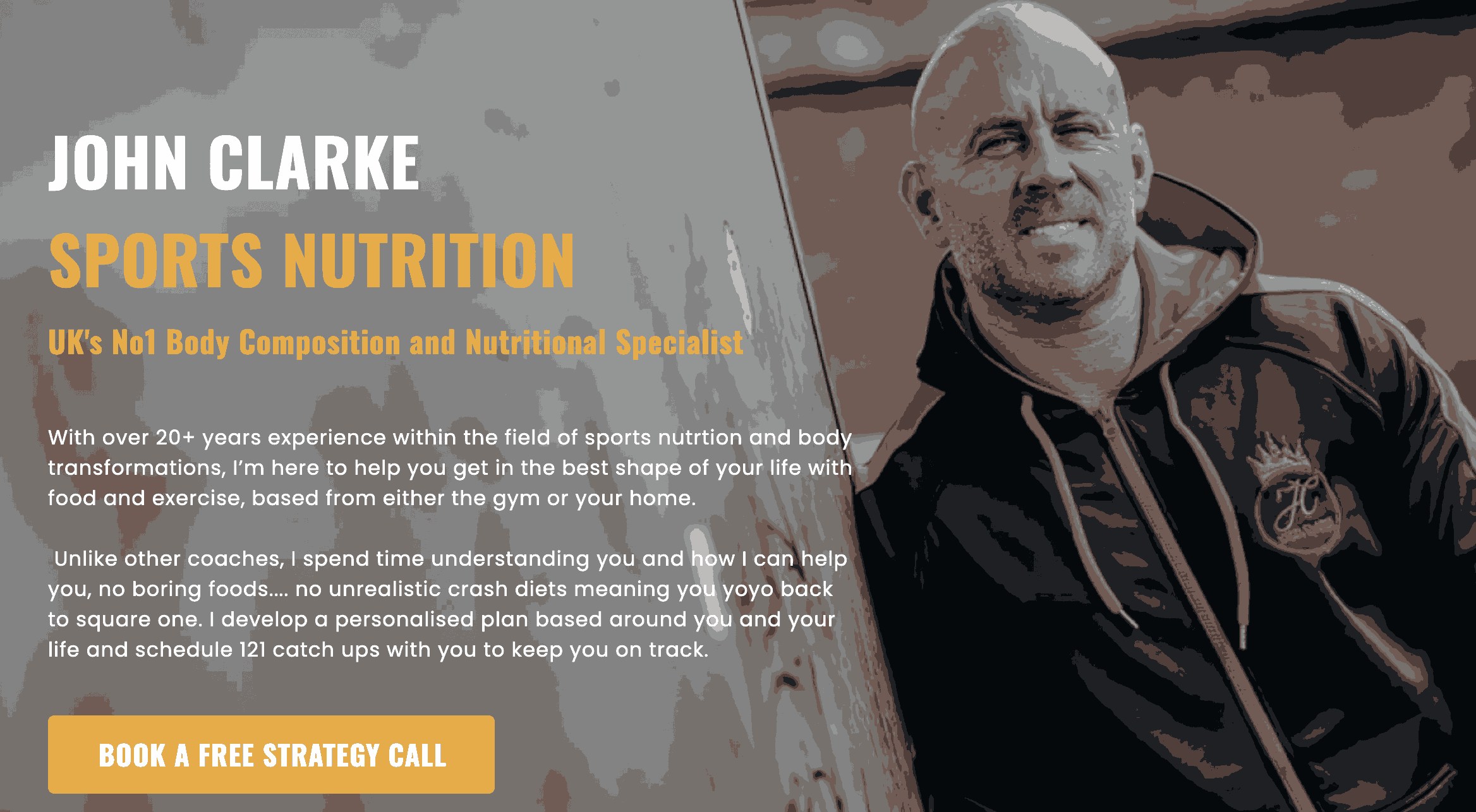 John Clarke master personal trainer and nutritionist