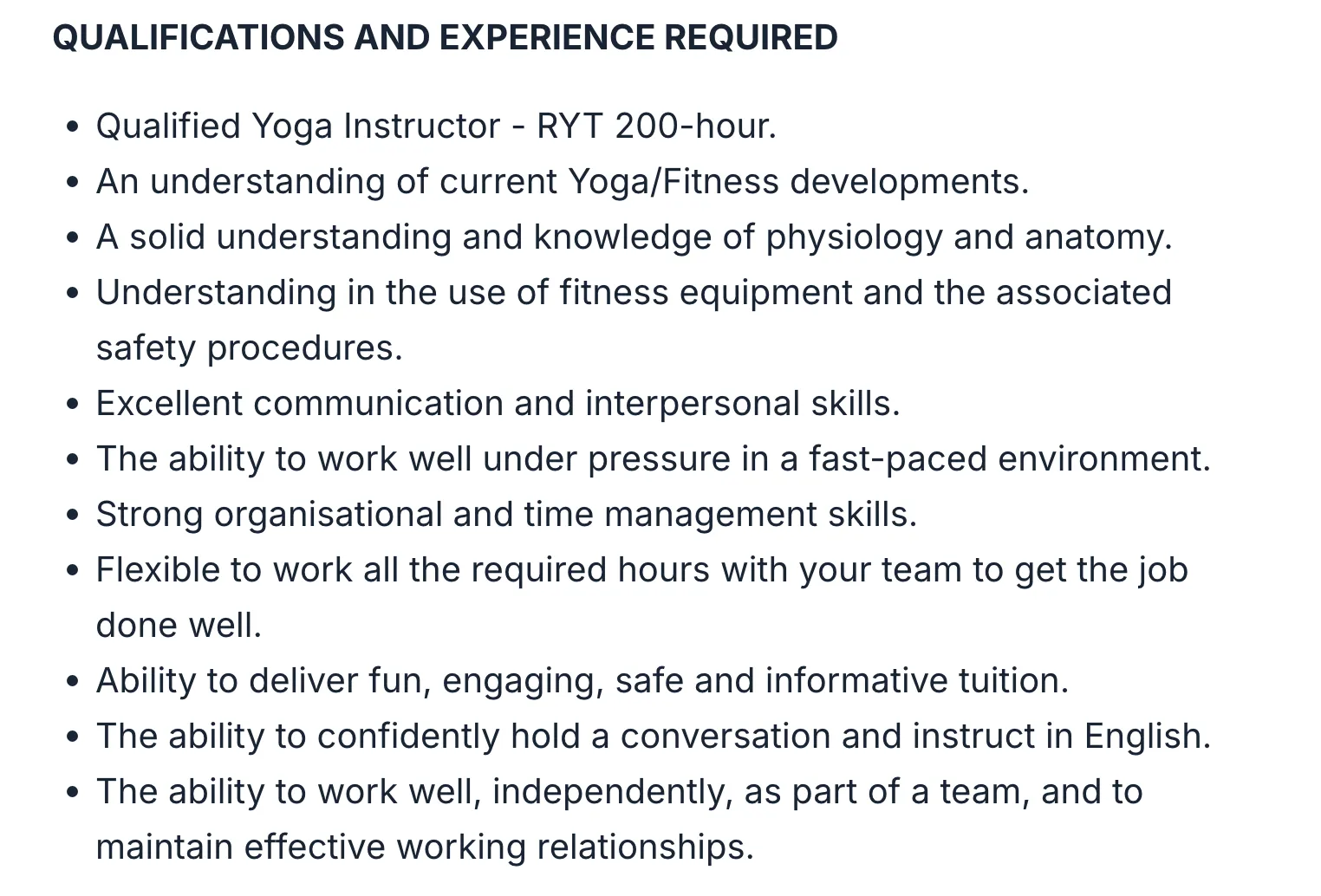 Yoga-Instructor-job-listing-with-address-and-apply-button-showing-entry-into-jobs-that-help-people