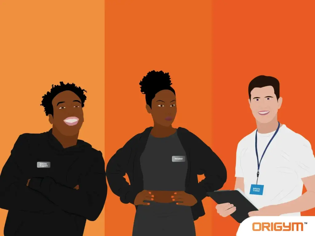 Graphic of 3 Different Types of HYROX Coaches Stood In Front of Orange Background