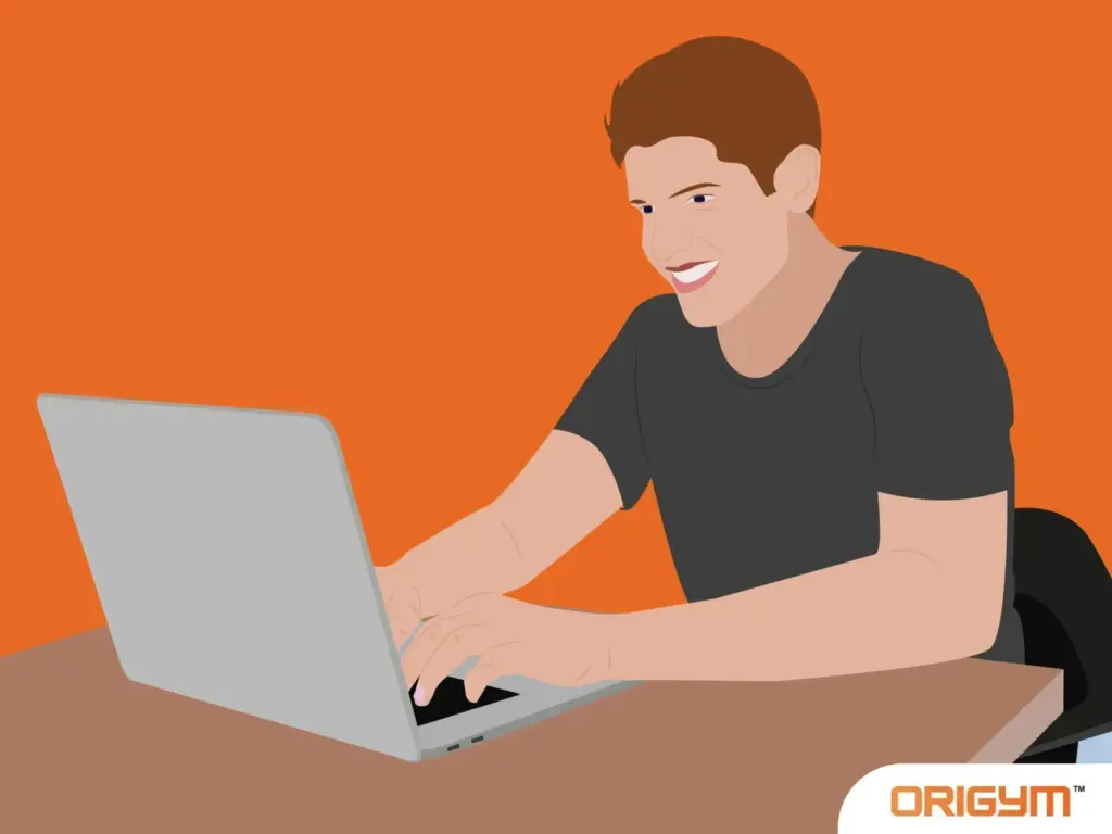 Image of a young man working on a laptop depicting highest paying jobs in Ireland