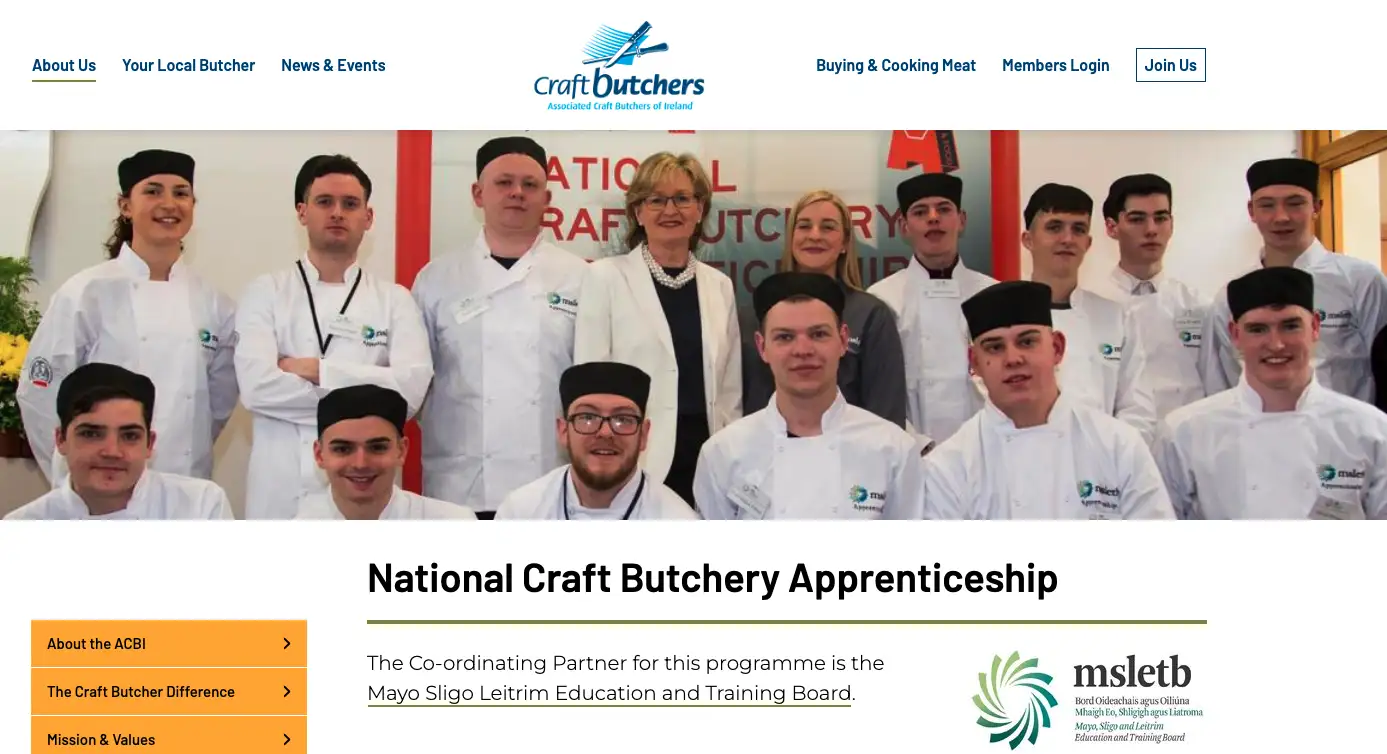 image of craft butchers course to become a butcher a job with a high salary without a degree