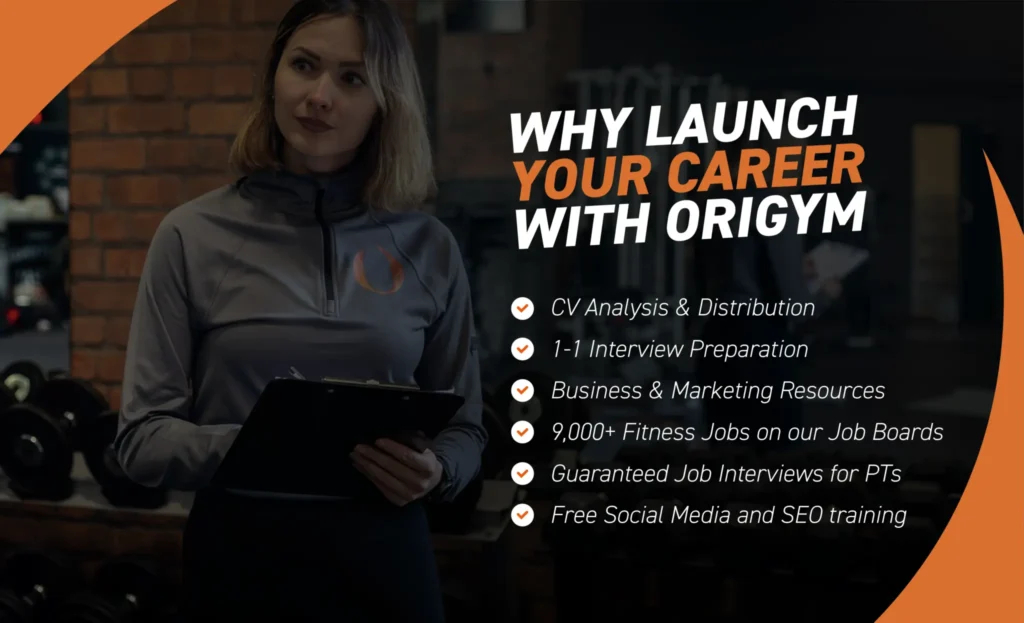 Graphic About 'Why Launch Your Career With OriGym' With a List of Points