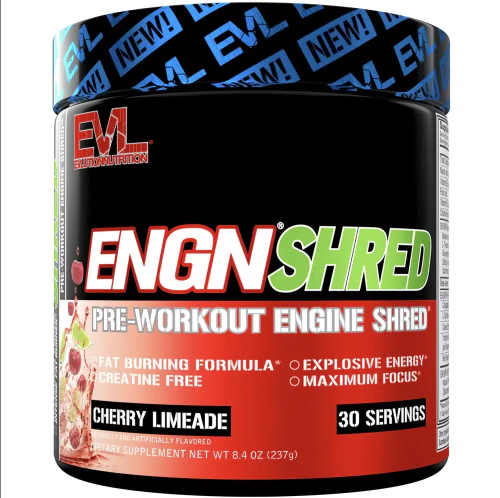 Screenshot of a Tub of ENGN Shred Pr-Workout Supplement