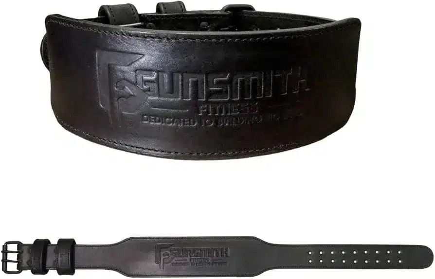 Screenshot of a Black Leather Gunsmith Weightlifting Belt