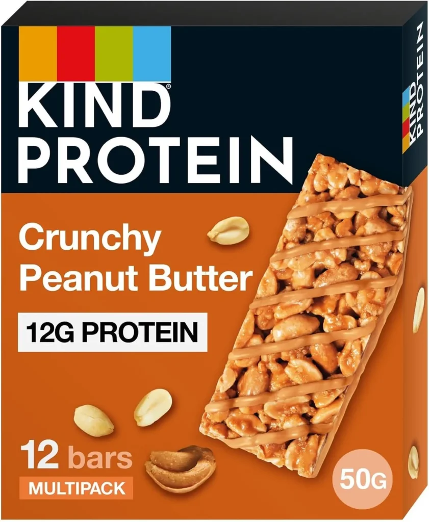 Screenshot Showing a Box of KIND PROTEIN Crunchy Peanut Butter Cereal Bars