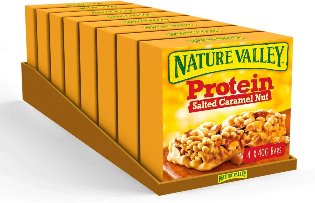 Screenshot Showing a Row of Nature Valley Protein Cereal Bar Boxes